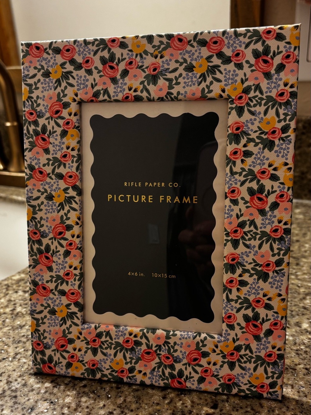 Rifle Paper Co Rosa Floral Paper Wrapped Picture Frame 4x6 Cottagecore
